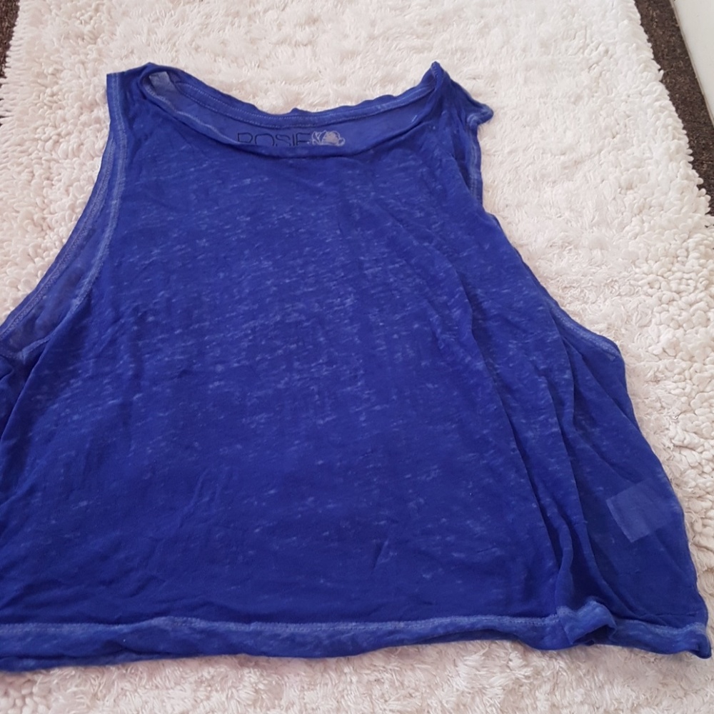 Rosie Harlow blue crop top